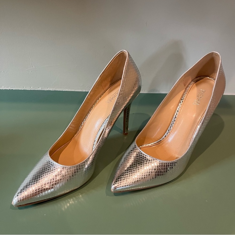 Michael Kors Claire Pumps - Silver Size 10